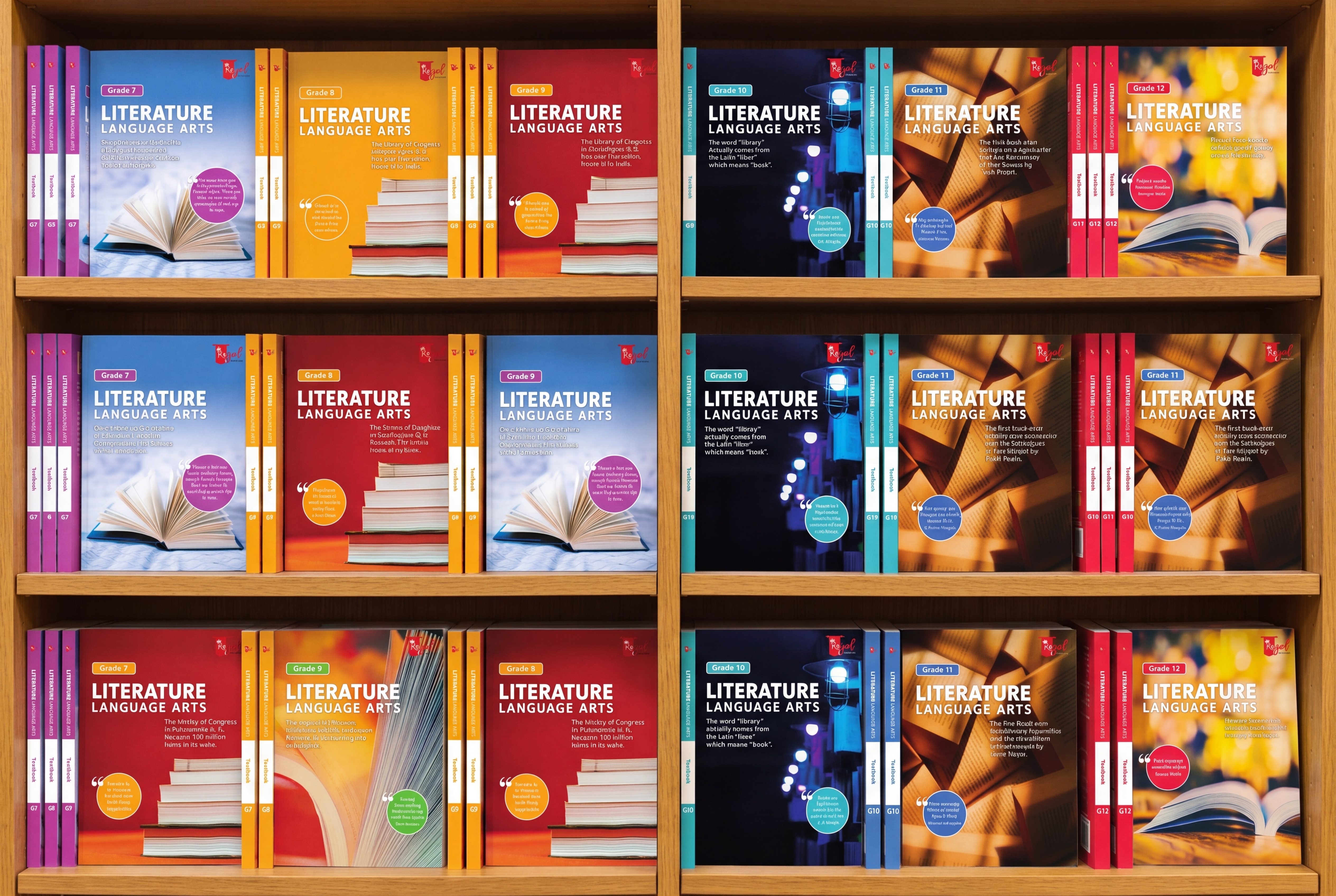 Literature shelf